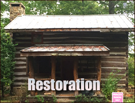 Historic Log Cabin Restoration  Spalding County, Georgia