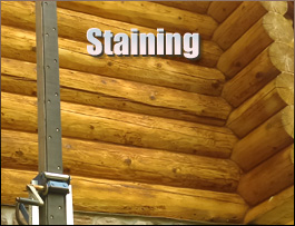  Spalding County, Georgia Log Home Staining